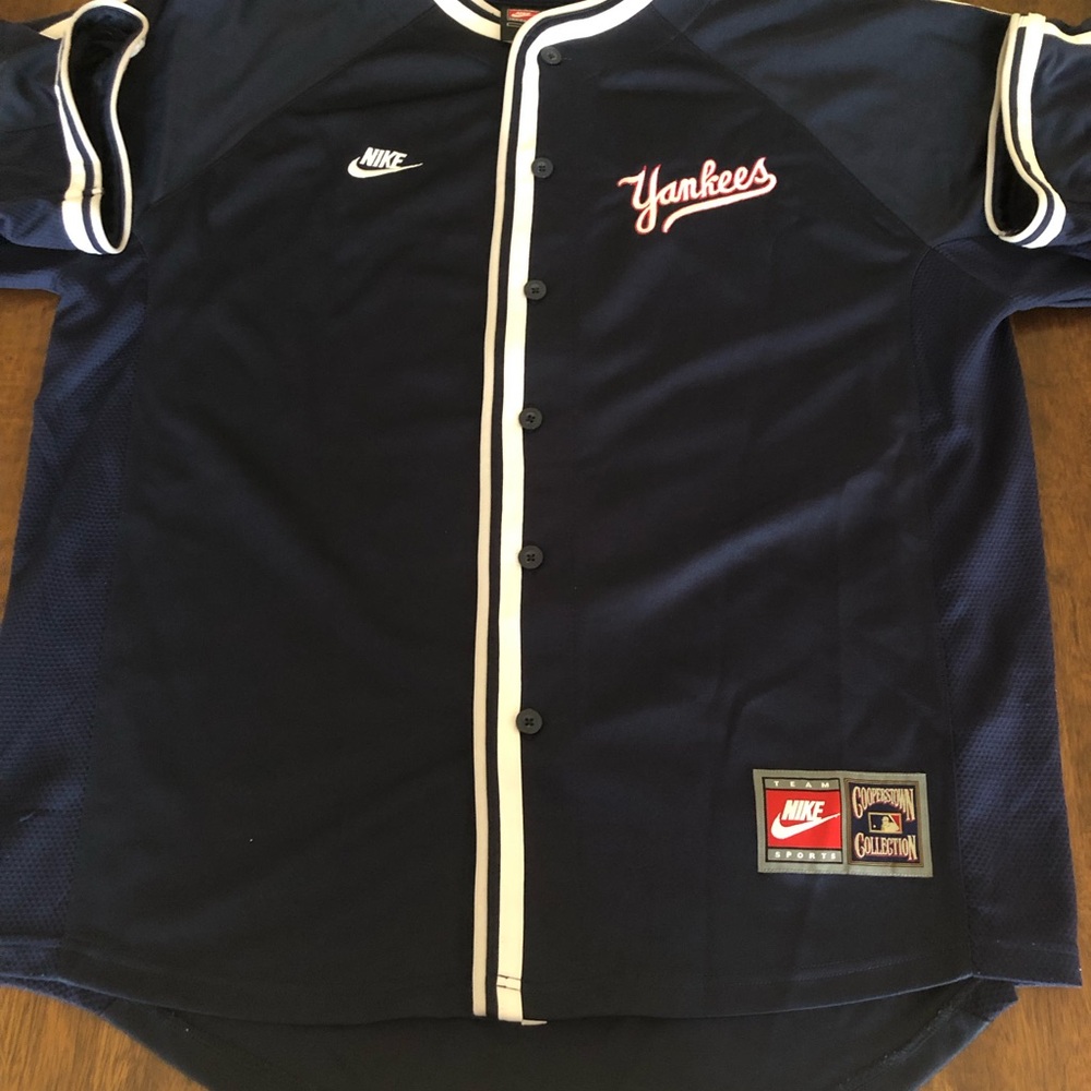 New York Yankees Paul O’Neill Nike Cooperstown Collection Dark Blue Jersey